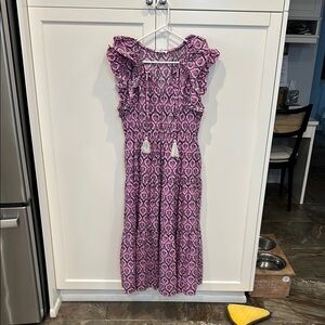 THML Pink and Gray Patterned Dress